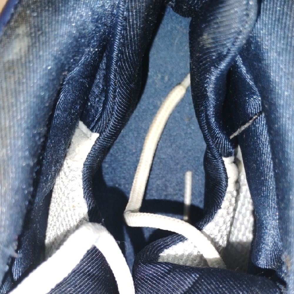 Air Jordan 9 Retro “Flint Grey / French Blue” – White and Navy Athletic Sneakers - Picture 11 of 12